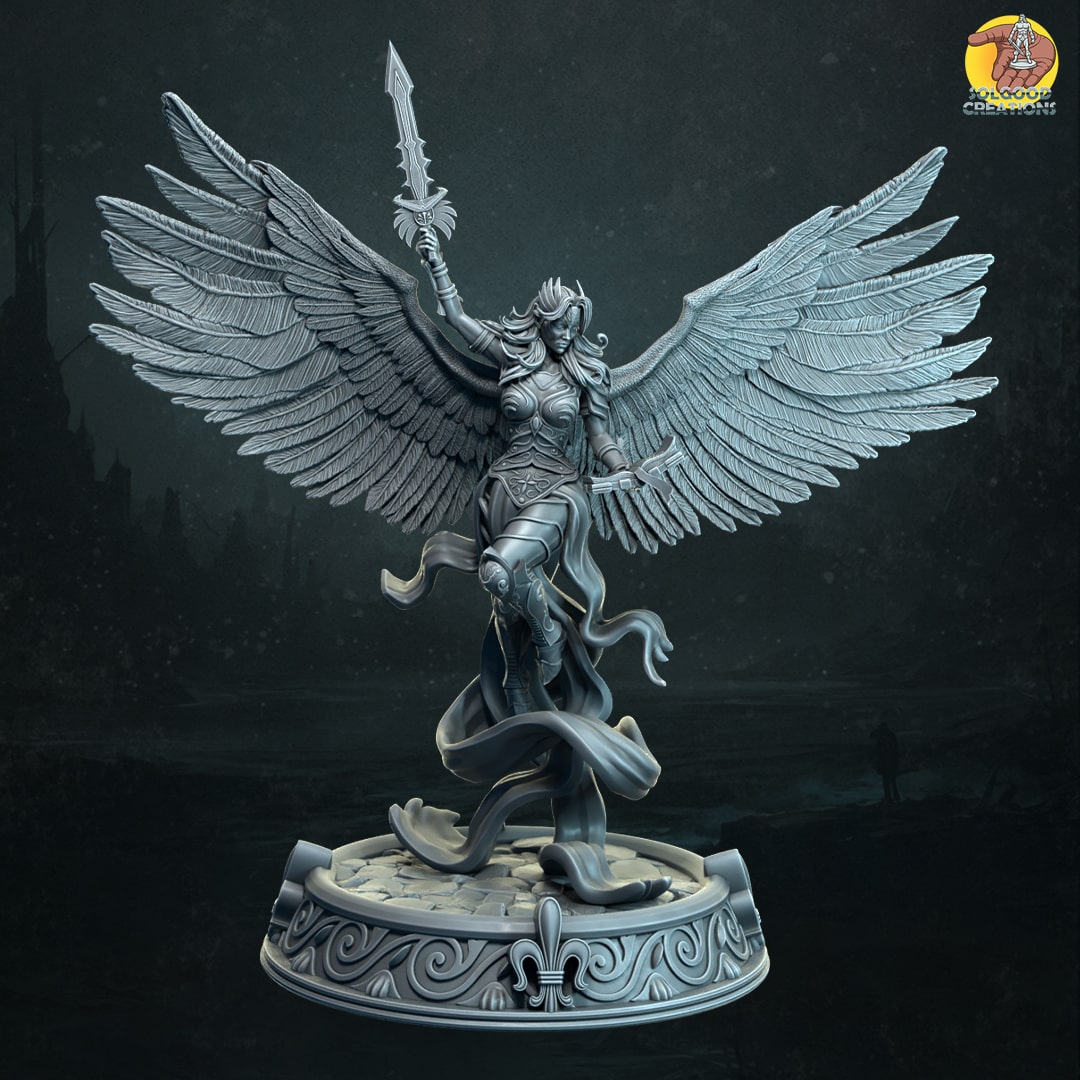 Amitiel, guardian angel of Heaven - pose 2 | Pre-Supported